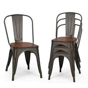 Industrial Style Garden Farmhouse <b>Chair</b> Vintage Retro Restaurant Cafe Metal Silla Tolix <b>Dining</b> <b>Chairs</b> - Product Image 2