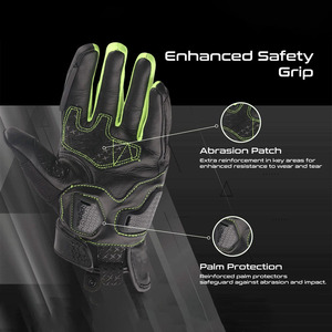 Outdoor Sports Hard <b>Knuckle</b> Leather Motorcycle <b>Gloves</b> Breathable Waterproof Premium Quality Custom Color Unisex Leather <b>Gloves</b> - Product Image 3