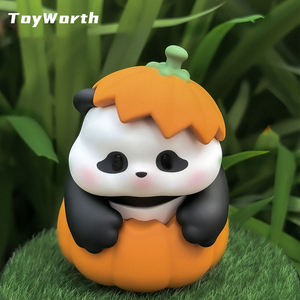 Chenyu <span class=keywords><strong>Kungfu</strong></span> <span class=keywords><strong>Panda</strong></span> Toy Figurine en PVC mignonne, modèle Fat Po assis, en petites figurines en plastique, Noir & Blanc, Boîtes mystère - Product Image 3