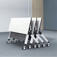 Table de conférence mobile combinable pour instituts de formation, bureau pliable pour la formation, rangement facile et empilable