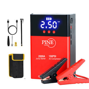 Démarreur <span class=keywords><strong>de</strong></span> saut <span class=keywords><strong>de</strong></span> <span class=keywords><strong>batterie</strong></span> <span class=keywords><strong>de</strong></span> <span class=keywords><strong>voiture</strong></span> 2000A multifonctionnel bon marché 150PSI gonfleur <span class=keywords><strong>de</strong></span> pneu numérique 12V compresseur d'air <span class=keywords><strong>de</strong></span> suralimentation automatique pour camions - Product Image 2