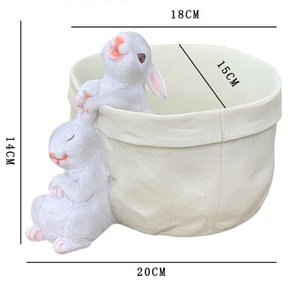 Dễ Thương Sáng Tạo Túi Thỏ Động Vật Trồng Hình Dạng Động Vật Nhà Máy Chậu Phòng Khách Trang Trí Nội Thất Thỏ Hoa Chậu Trồng - Product Image 1