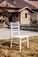 Chaise Chiavari d'occasion durable pour enfants - Tables et chaises de salle à manger en bois massif pour hôtels et fermes, intérieur/extérieur