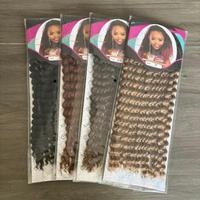 Perruques synthétiques en fibres chimiques pour femmes, style boucles italiennes, pour usage quotidien, cheveux à tresser, perruques à crocheter, cheveux pour tresses, cheveux faciles à tresser