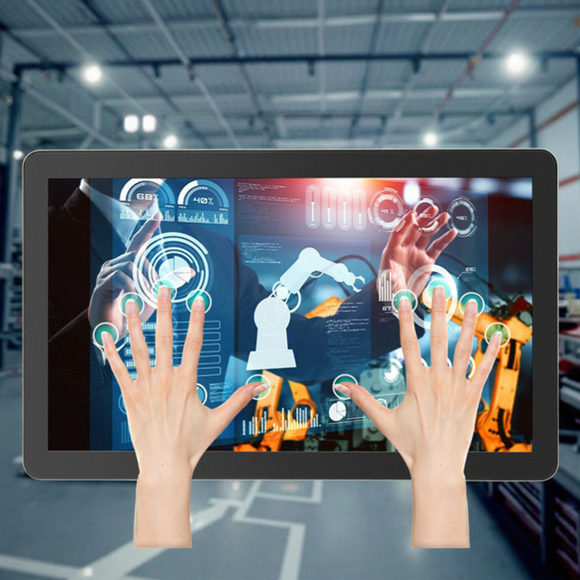 8G 128G Capacity 10 Points Touch Screen All In One PC Computer 17 inch i5 Industrial All In One Computer