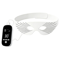 Masque oculaire de luminothérapie rouge LED, appareil de photothérapie pour les cernes, masseur oculaire anti-âge, masque de sommeil portable