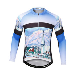Maillot de Ciclismo Estampado con Malla Ventilada y Tejido de Secado Rápido para Mantenerse Fresco Durante Entrenamientos de Larga Distancia - Product Image 1