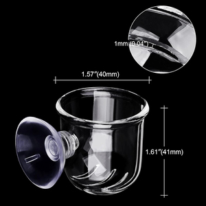 เครื่องให้อาหารปลาแบบหนอนแดงสำหรับตู้ปลา ขนาด 3.5 ซม. 3.9 ซม. 4 ซม. 4.5 ซม. 4.7 ซม.  ภาชนะใส่อาหารปลาแบบลอยน้ำ ทำจากอะคริลิกใส - Product Image 3