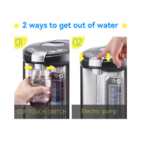 Bouilloire Électrique en Acier Inoxydable 750W 4.5-5.5L avec Fonction de Distribution et Protection Contre l'Ébullition à Sec pour Usage Domestique et Hôtelier