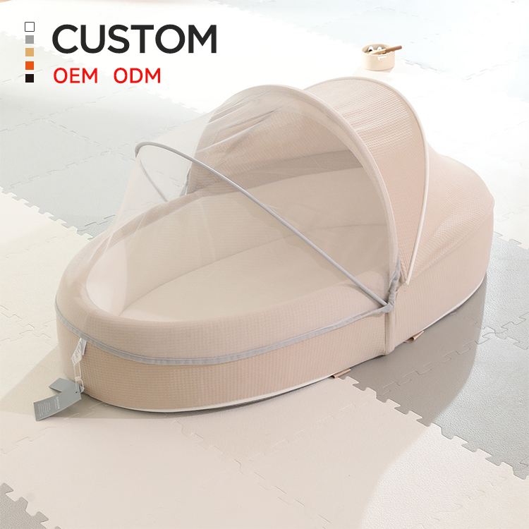 Ensemble Portable de lit de bébé, accessoires pour bébés et enfants, veilleuse, ensemble de filet de berceau pour nouveau-né avec oreiller