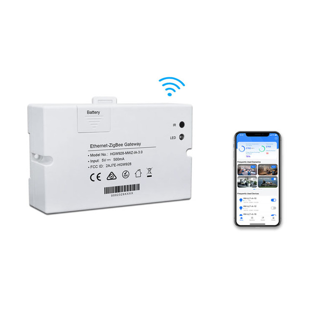 Dual Mode Master Industrial Zigbee Gateway Dali Lighting Control System Zigbee Plug Plus Gateways Communication Networking Plus
