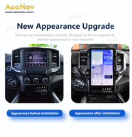 Écran tactile Android Carplay 14,4 pouces, autoradio, lecteur multimédia vidéo pour Dodge Ram 2019-2024, navigation GPS