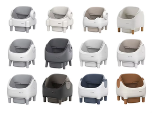 WINNOX PP Bac à litière automatique pour chat noir, grande capacité, système de surveillance WiFi, tamis à grille, nettoyage automatique par ouverture supérieure intelligente - Product Image 2