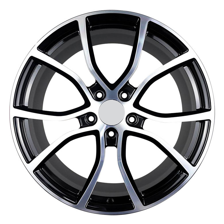 Negro brillante cara de la máquina