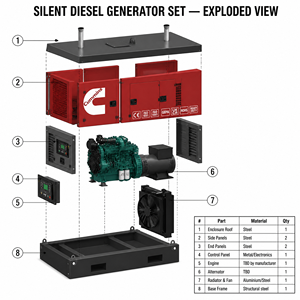 Groupe électrogène au gaz naturel de haute qualité 1500kW 2000kW Biogaz Biomasse Refroidi par eau 50/60Hz Insonorisé Prix usine Alimentation de secours - Product Image 1