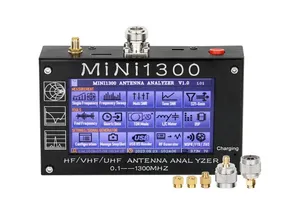 Tùy chỉnh mini1300 Ăng ten phân tích, 4.3 inch 0.1-1300MHz <span class=keywords><strong>HF</strong></span> VHF UHF ăng ten phân tích Ant/SWR/TDR/DSP RF tín hiệu máy phát điện - Product Image 2