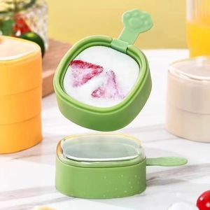 Cute Bear Shape Popsicle Molds For Kids Ice Cream Making With Fruit And Yogurt Freezer Safe Manual Ice Trays - Product Image 4