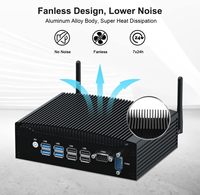 PC Industrial con Windows 11 Pro, Mini PC sin Ventilador I5, 16 GB de RAM, 256 GB SSD, Core 2, RJ45 LAN, 2 HD, Pantalla 4K, Mini Computadora de Escritorio en Stock