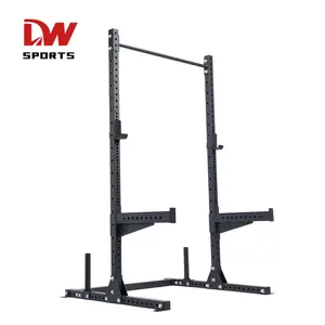 DW 스포츠 피트니스 체육관 장비 무료 스탠드 조정 가능한 다목적 블랙 하프 프레임