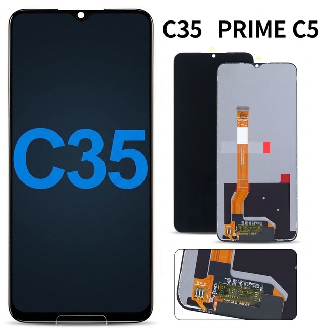 Factory Direct Wholesale Low MOQ LCD Display for Realme C35 Prime Full Touch Screen Assembly Bulk Mobile Phone Spare Parts
