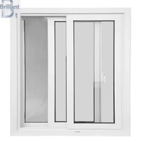Perfiles de UPVC modernos coextruidos ASA Película de melamina Pantalla de fibra de vidrio plástica de PVC de estilo Horizontal reforzado con acero resistente a los rayos UV