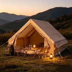 Tente <span class=keywords><strong>de</strong></span> <span class=keywords><strong>camping</strong></span> gonflable en polyester <span class=keywords><strong>de</strong></span> 6,3 m²/12 m² avec taille personnalisée, design imperméable quatre saisons - Product Image 4