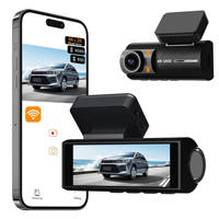Mini Caméra de Tableau de Bord WiFi GPS à Double Objectif, Boîte Noire de Voiture Avant et Intérieure, Moniteur de Stationnement, Dashcam 4K DVR ADAS, Caméra de Voiture 4K