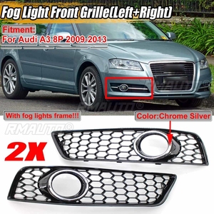 ฝาครอบไฟตัดหมอกหน้ารถยนต์แบบรังผึ้ง 2 ชิ้น สำหรับ Audi A3 8P 2009-2013 รุ่น 8P0807682D 8P0807681D - Product Image 1