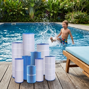 Filtre plissé en papier pour spa et <span class=keywords><strong>piscine</strong></span>, <span class=keywords><strong>meilleur</strong></span> prix de gros, avec cartouche filtrante professionnelle pour piscines - Product Image 2