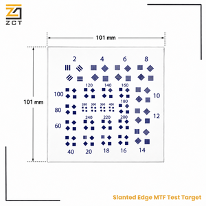 Cible de test de résolution à bords inclinés pour l'analyse des performances des systèmes optiques et des objectifs de caméras de vision industrielle, et l'analyse <span class=keywords><strong>SFR</strong></span> - Product Image 1