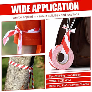 Pita Penanda Peringatan PVC PE Presco yang Dapat Dendeteksi, Warna Merah Putih, untuk Survei - Product Image 4