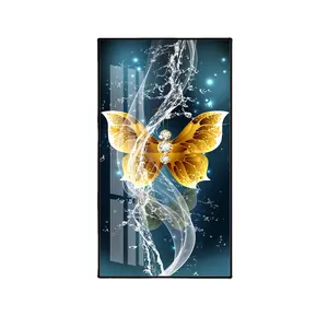 Nordic Butterfly style gold Butterfly painting wall art of Nordic Art for Home bedroom decor Crystal Porcelain Painting