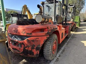 Used Linde H160 Forklift Perkins Diesel Engine Hydraulic Side Shifter Offroad Capability 16 Ton Capacity <b>Material</b> <b>Handling</b> - Product Image 2