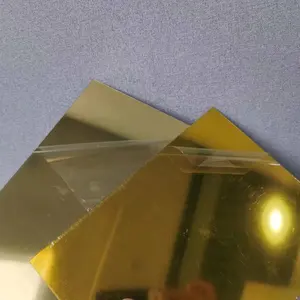 Decoratieve Op Maat Gemaakte Veilige Zelfklevende Sticker Laser Klaar Plastic Wandspiegel Acryl Spiegelplaat