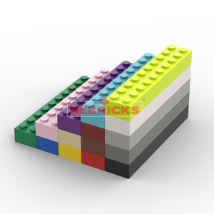 BEBRICKS Série de pièces de construction 3006 Briques 2x10 Blocs de construction Jouet Pièce de base MOC Ensemble de plaques pour garçons et filles Créer - Product Image 4