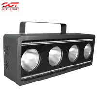 Vente directe usine : Projecteur LED Blinder matriciel 4 unités avec lumières auxiliaires, boîtier métallique noir, idéal pour salles de banquet et fêtes
