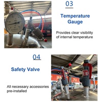 Autocuiseur industriel grande capacité à bascule et levage personnalisé pour la cuisson des aliments