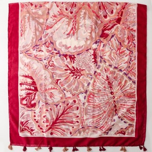 Fashion Lady Thin Long Scarf Creative Geometric Ragged Edge Warm <b>Shawl</b> for Women Printed Polyester Floral Breathable Travel - Product Image 5