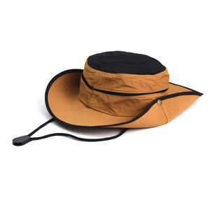 Style de caractère séchage rapide large bord randonnée chapeau unisexe pêche en plein air Trekking Jungle parasol Protection solaire maille tissu 100% - Product Image 4