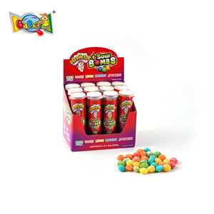 Toptan şeker kaplı ekşi versiyonu Warheads karışık meyveli tatlar Bonbons OEM şişelenmiş çiğnemek şeker - Product Image 1