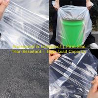Sac personnalisé en LDPE transparent à 4 soufflets pour le matériel de bureau, housse pour photocopieur, scanner, anti-poussière, anti-humidité, sac de protection