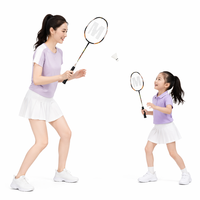 Raquette de badminton en aluminium monobloc sans joint avec manche en acier absorbant les chocs, fabriquée en matériau composite d'aluminium nano avancé
