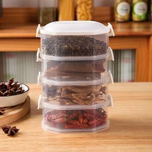 Boîte de stockage d'épices de cuisine oignon gingembre ail boîte de conservation multicouche scellage alimentaire étanche à l'humidité emballage réservoir ménage - Product Image 4