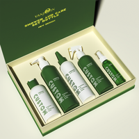 Emballage de luxe avec insert pour ensemble de flacons cosmétiques, soins de la peau, soins capillaires, huile, flacon pulvérisateur rotatif, flacons de crème, pots, 120 250 ml