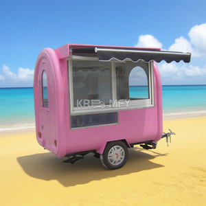 Carrito de Comida Móvil Personalizado para BBQ, Hamburguesas, Pizza, Helados, Snacks, Café, Hot Dogs, Té de Burbujas - Product Image 3