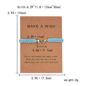 Best Seller Starfish Sea Turtle <span class=keywords><strong>ippocampo</strong></span> Love bracciale animale bambino in corda intrecciata blu turchese - Product Image 4