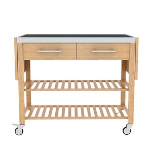 Nouveau chariot pliable <span class=keywords><strong>en</strong></span> <span class=keywords><strong>bois</strong></span> de qualité supérieure pour restaurants plats chinois et hôtels - Product Image 2