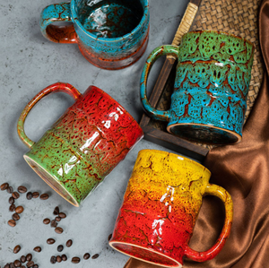 Taza de Café de Cerámica de Gran Capacidad, Taza de Té Retro con Asa, Taza Creativa con Forma de Barril de Petróleo Industrial - Product Image 2