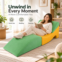 Coussin ergonomique à talon haut, design compressible, housse à glissière multi-tissu, support surélévateur pour jambes, pour li
