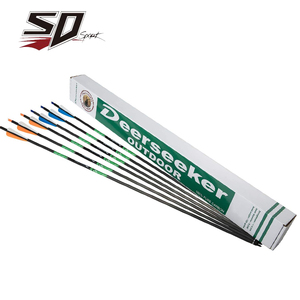 Carbonio puro vendite calde levigatura 0.204 ID fibra di vetro alberi frecce di bambù spina dorsale 150 <span class=keywords><strong>legno</strong></span> grano freccia alberi di carbonio - Product Image 3